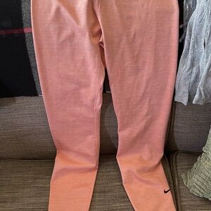 Nike Pink Leggings Soft Knit Tapered Fit